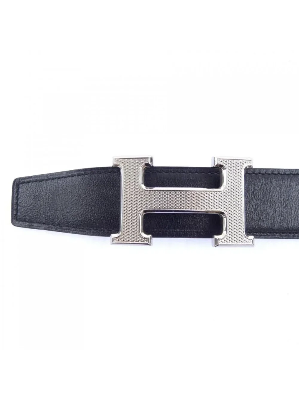 Hermes Guilloche 32 Reversible Belt